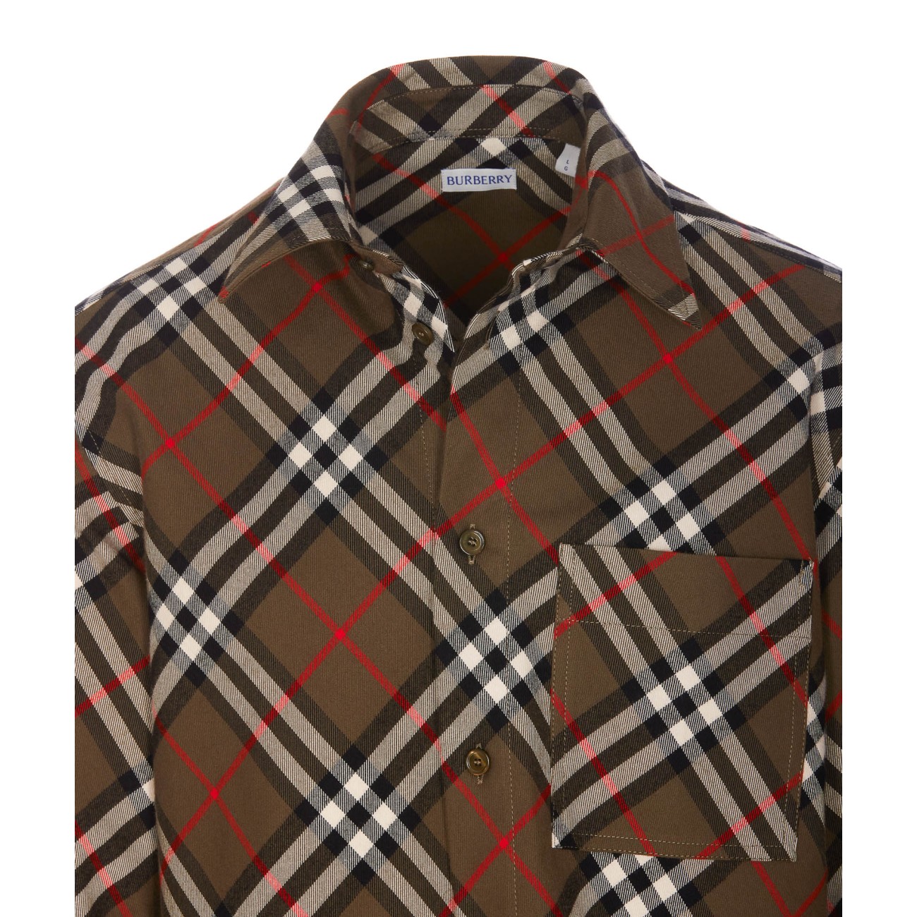 Burberry red check shirt online