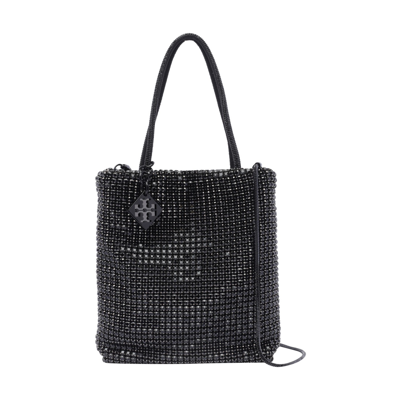 【TORY BURCH 】ナイトアウル クリスタル装飾 ミニトートバッグ night-owl-crystal-embellished-