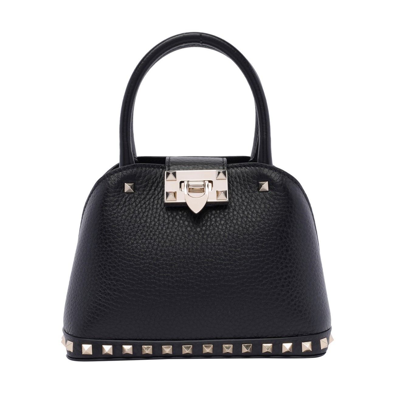 SMALL ROCKSTUD HANDLE BAG B0Q69VSF/0NO | Bruna Rosso