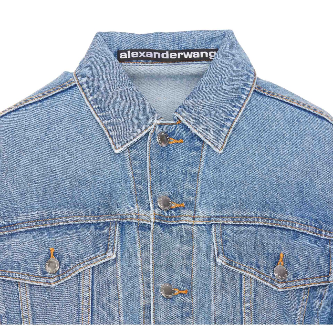 EMBOSSED LOGO TRUCKER DENIM JACKET 4DC1252581/486 | Bruna Rosso