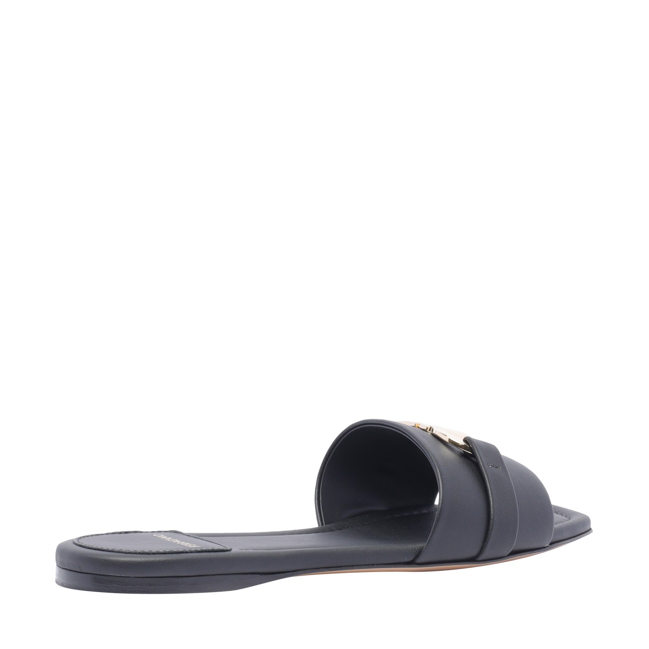★Ferragamo★01G997769636 ガンチニ フラット スライド Flat slide with Gancini ornament - Women | Ferragamo