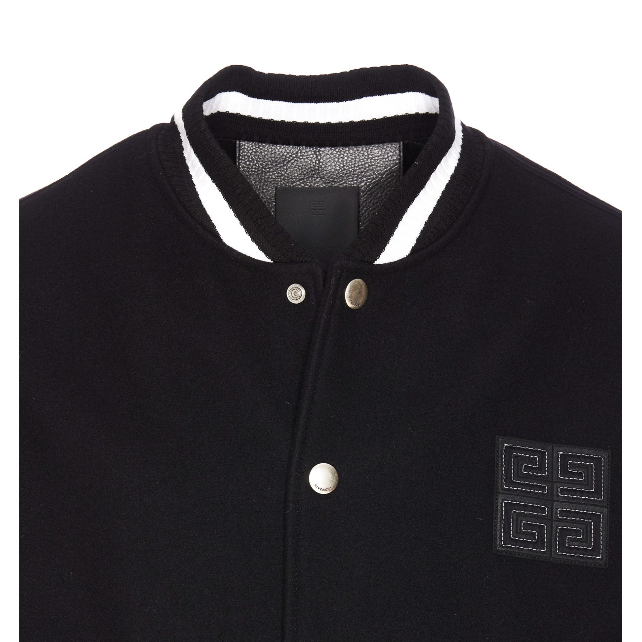 4G VARSITY WOOL AND LEATHER JACKET BM011S6Y3K/001 | Bruna Rosso