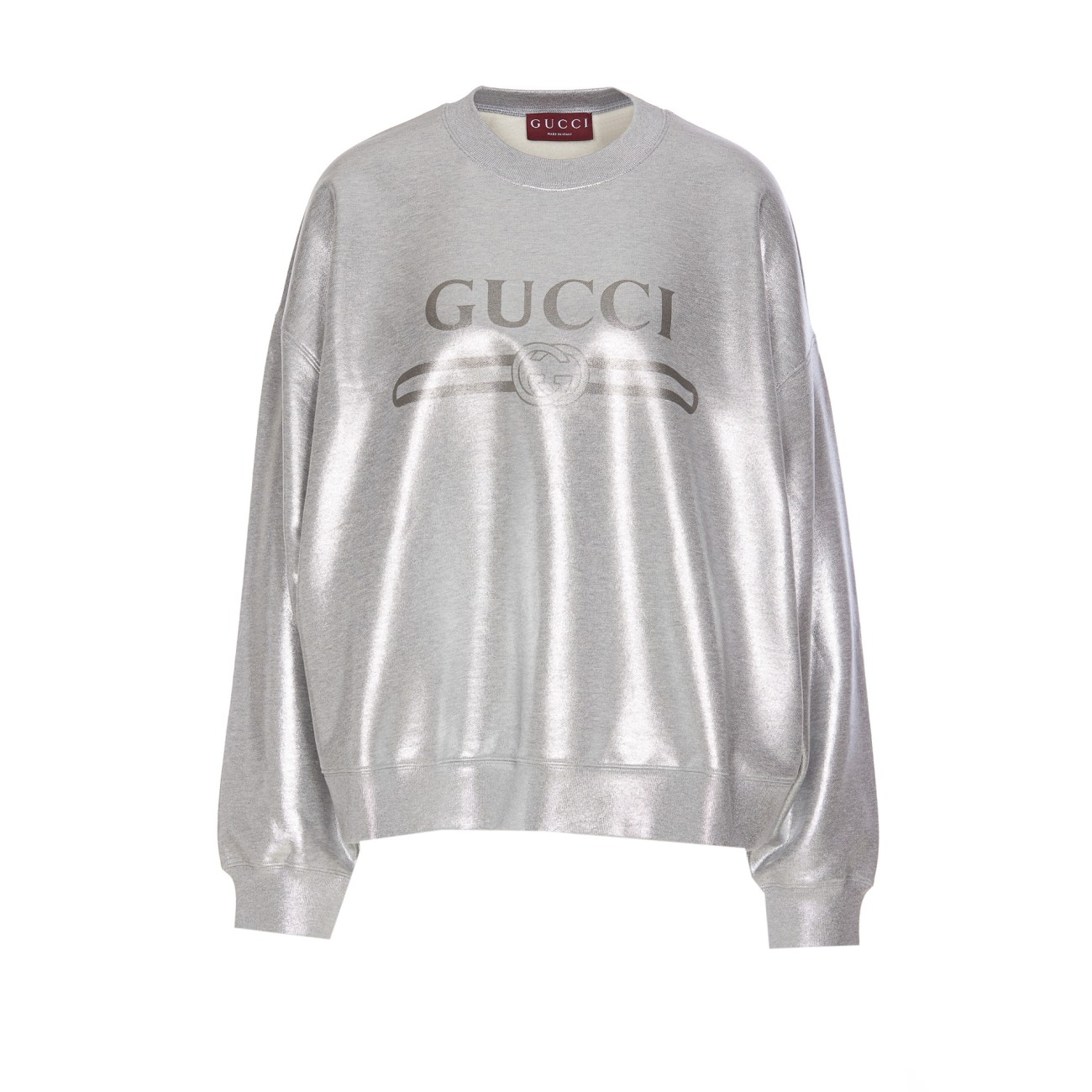 その他 GUCCI SS25 Laminated logo sweatshirt (813611XJG0Z 1275) GUCCI LOGO LAMINATED SWEATSHIRT 813611/XJG0Z1275 | Bruna Rosso
