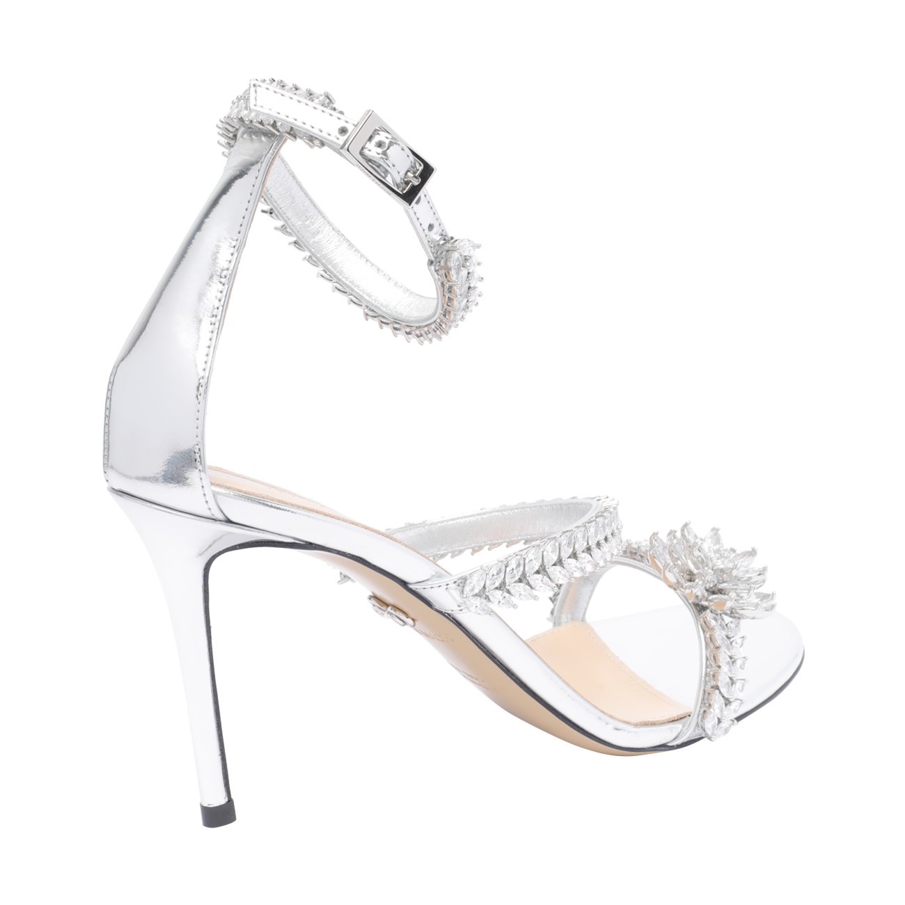 サンダル・ミュール MACH & MACH SS25 'Lotus' sandals (R25S091295SPESLV SILVER) Mach & Mach Lotus Sandals - Silver - Women | R25S091295SPESLV
