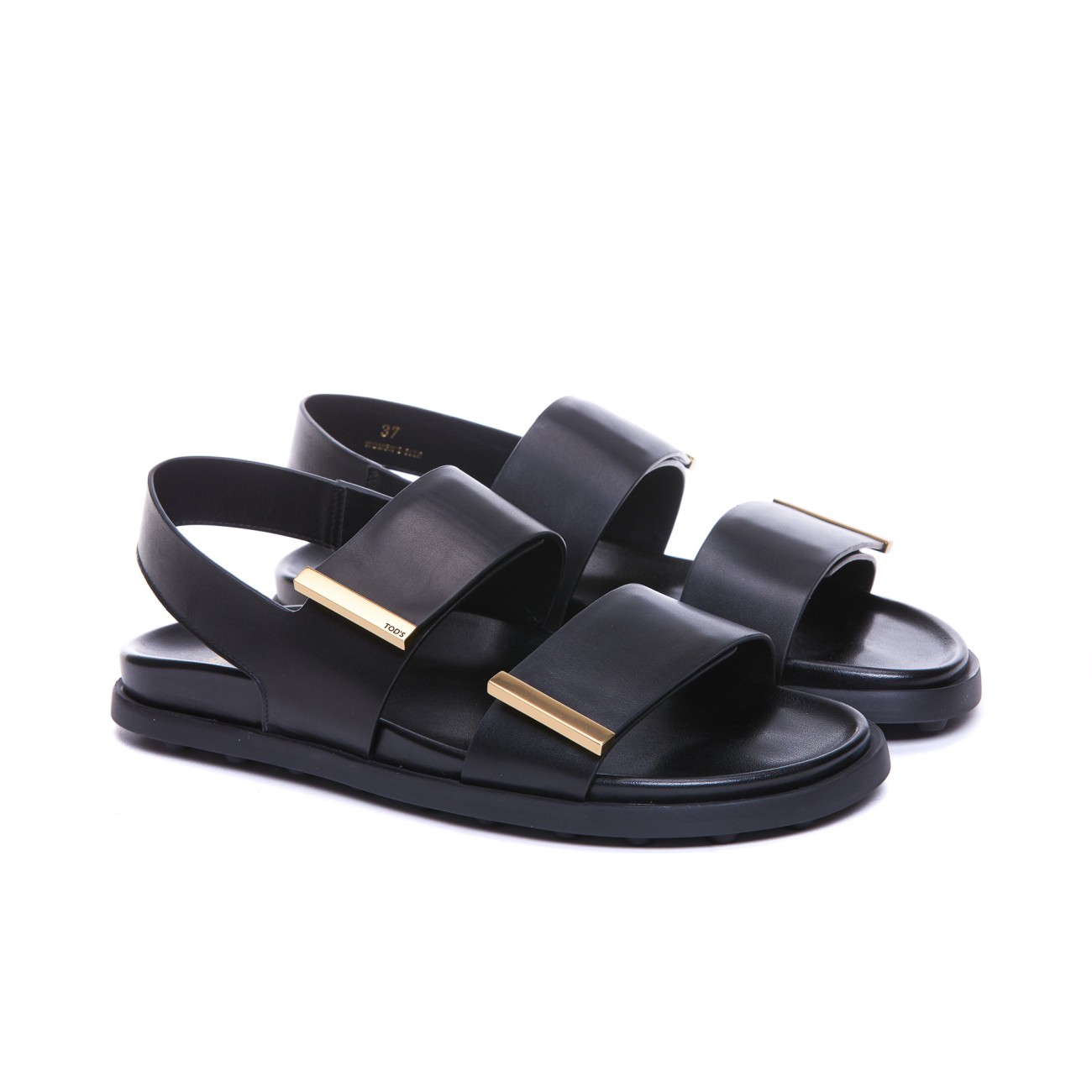 LOGO LEATHER SANDALS XXW68K0JE60/N6MB999 | Bruna Rosso