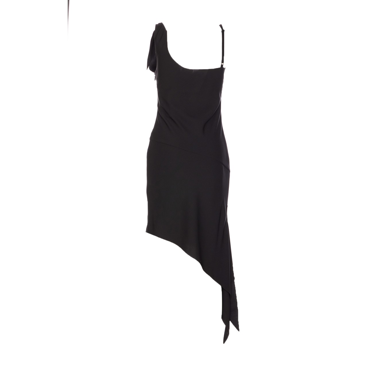 ワンピースその他 COURREGES ASYMMETRIC DRESS WITH KNOT ASYMMETRIC LONG DRESS - courrèges