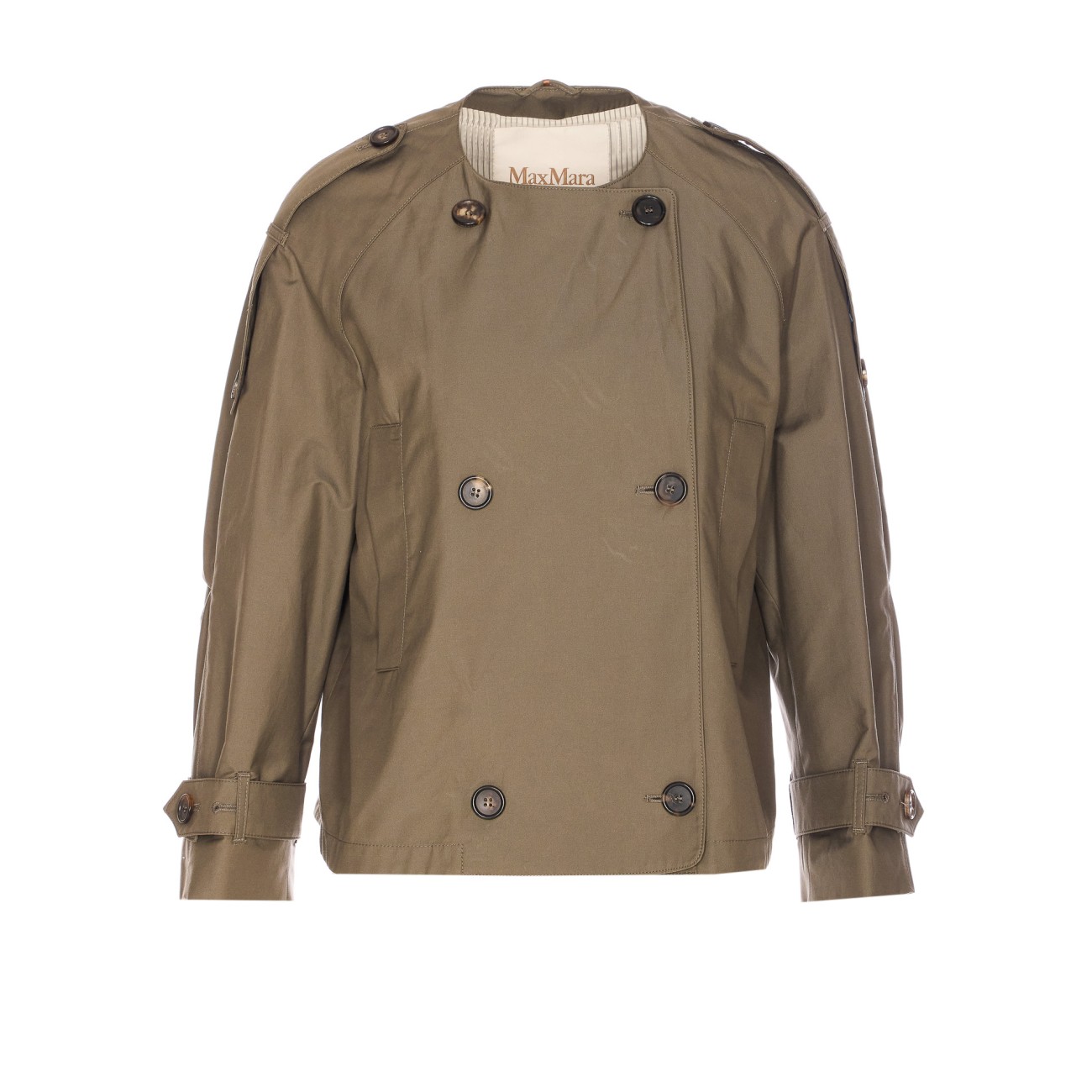 トレンチコート S Max Mara JIM DROP-PROOF CREWNECK TWILL TRENCH jim-drop-proof-crewneck-twill-