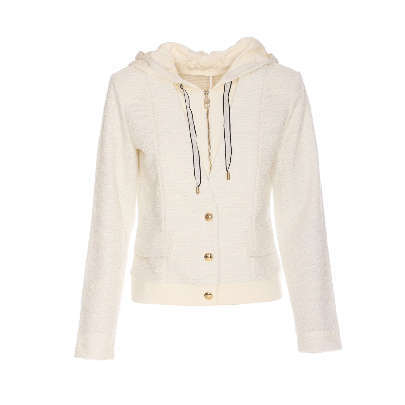 ジャケット LIU JO Woman Jacket White TA5120J4894 10105 LIU JO: women's jacket - White | Liu Jo jacket TA5120J4894