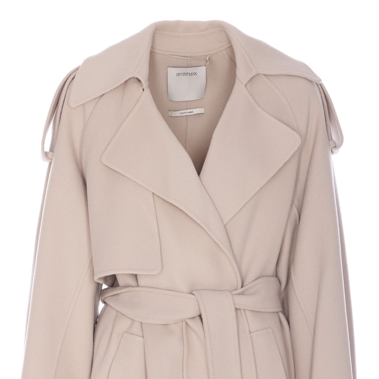 FIORE TRENCH COAT IN PURE WOOL 2512011021600 FIORE/014