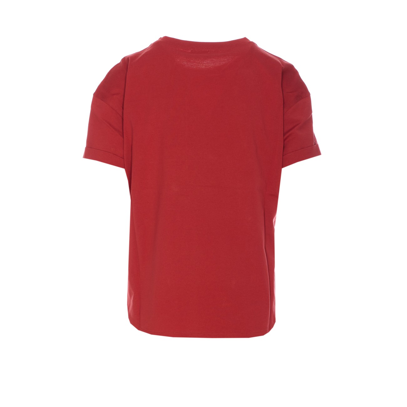 Tシャツ・カットソー BRUNELLO CUCINELLI Women Tops M0T81HA850 C7901 Red JERSEY T-SHIRT M0T81HA850/C7901 | Bruna Rosso