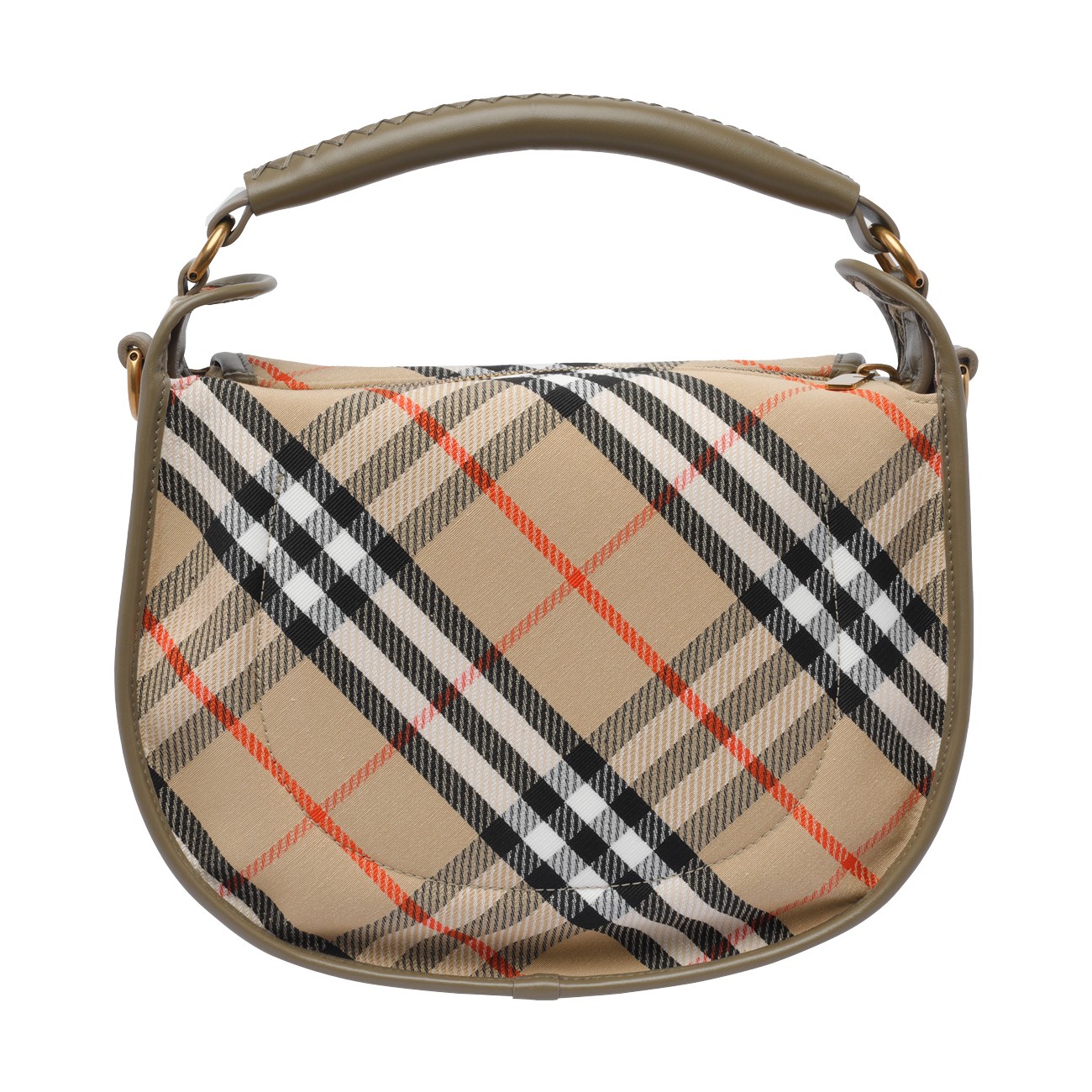 ハンドバッグ Burberry HAND BAG (8108120 B9368) CHECK CROSSBODY BAG WITH CLIP B 8108120/B9368 | Bruna Rosso