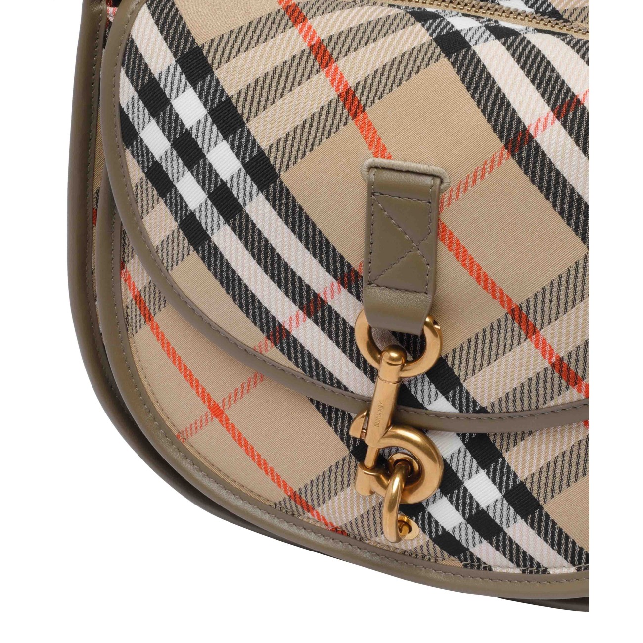 CHECK CROSSBODY BAG WITH CLIP B 8108120/B9368 | Bruna Rosso