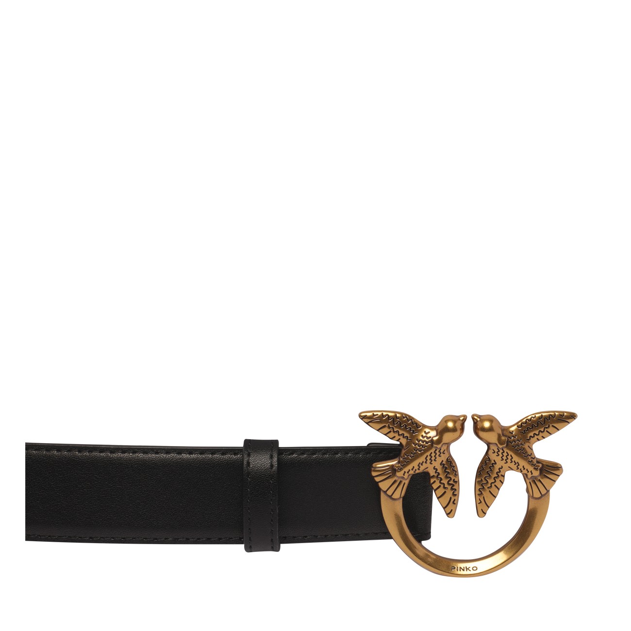 ベルト PINKO SS25 'Love berry' belt (100143A0F1 Z99O) PINKO Love Berry logo-plaque Leather Belt | Black | FARFETCH
