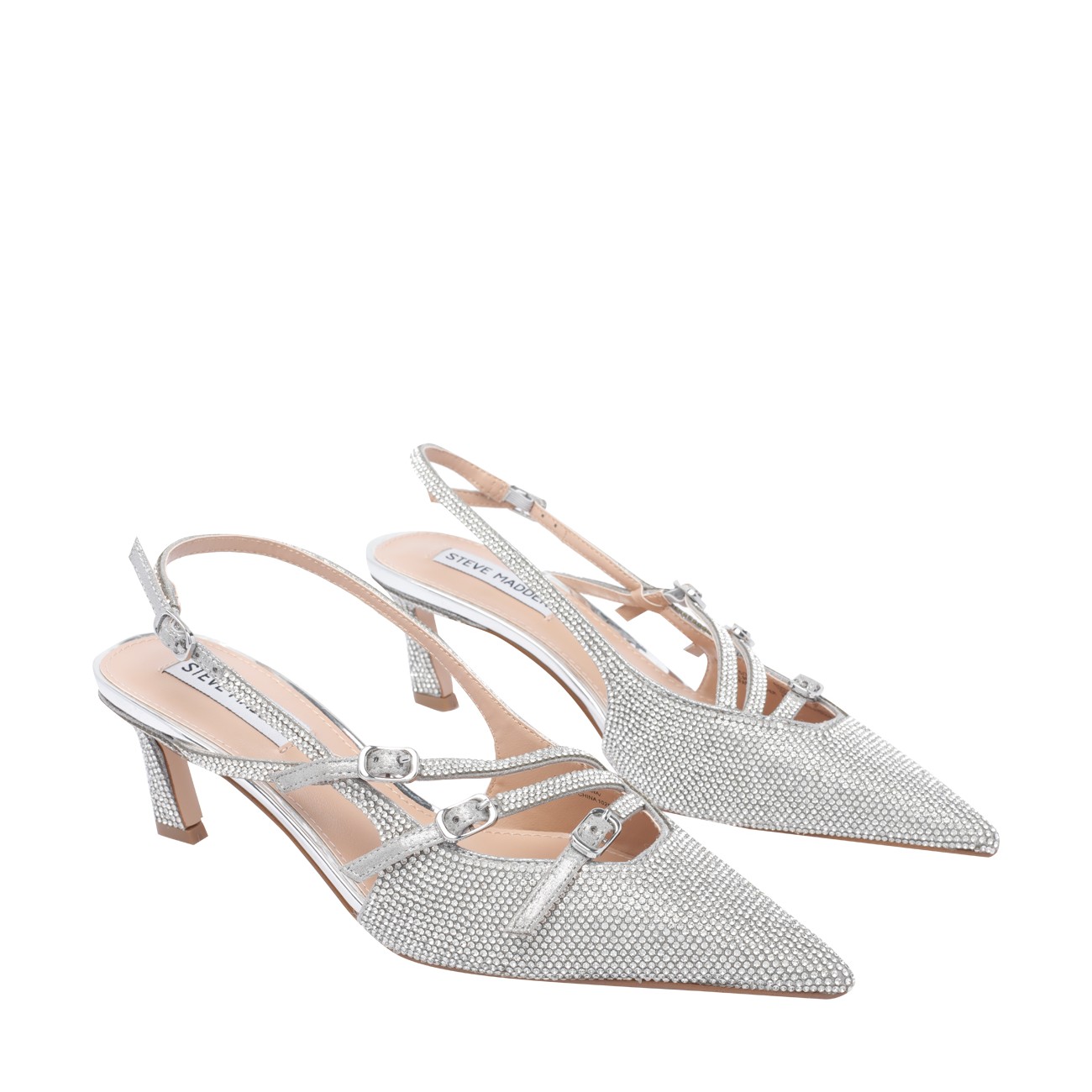 パンプス LIANA SLINGBACK LIANA Black Patent Women's Slingback Pointed-Toe Low Heel