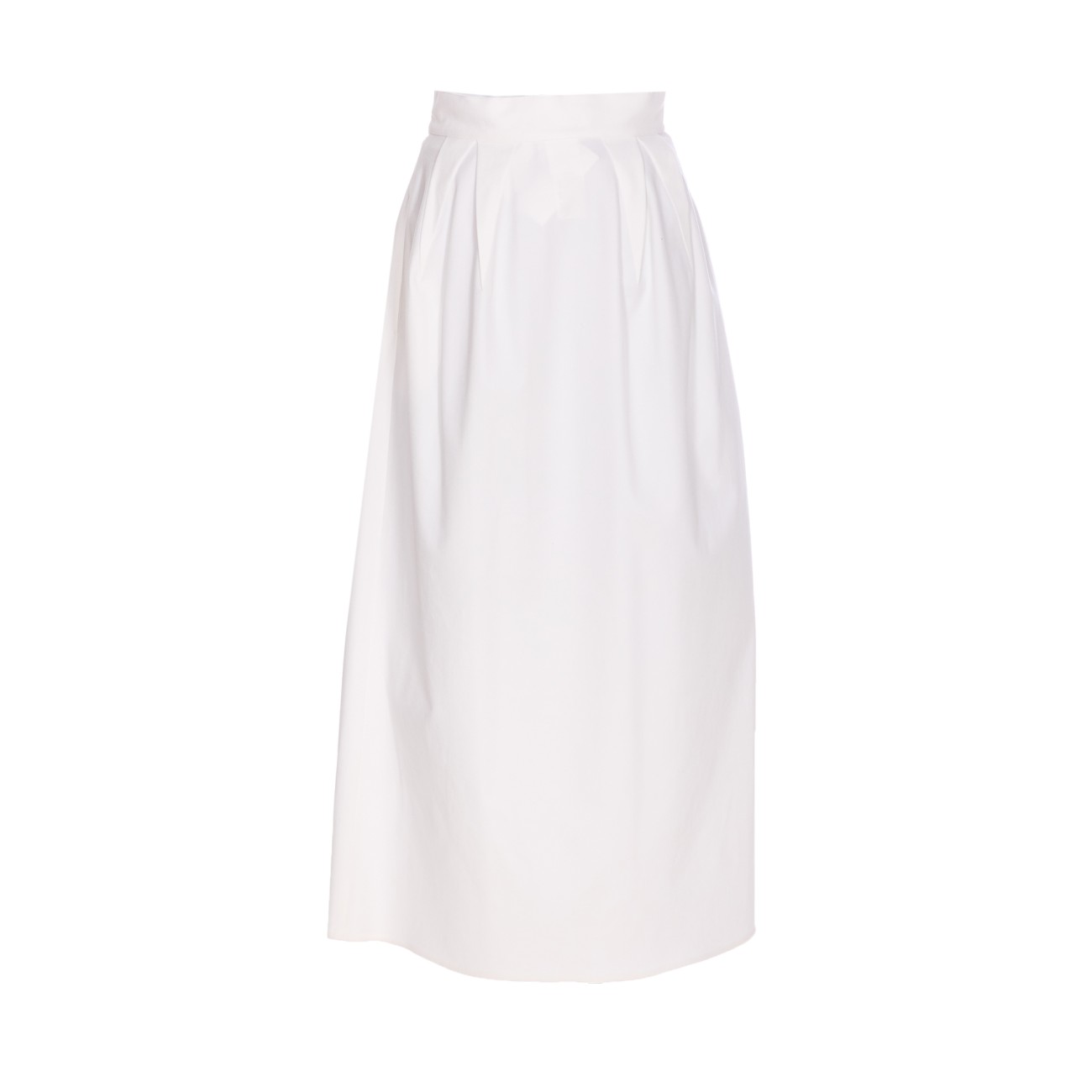 スカート MAX MARA ALCADE WIDE GABARDINE SKIRT Max Mara Alcade Maxi Skirt | White | FARFETCH