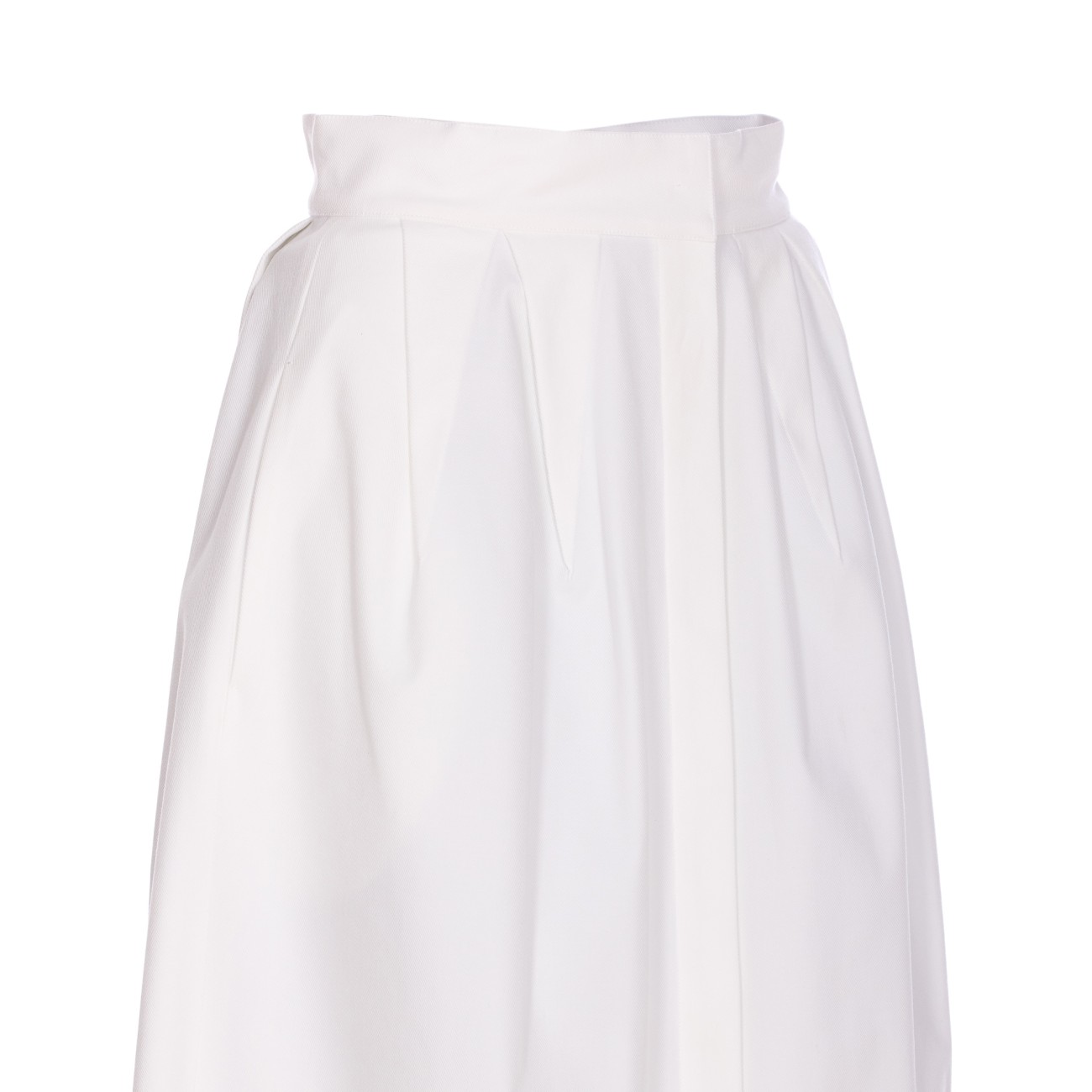 スカート Max Mara ALCADE1234 - Wide gabardine skirt Full gabardine skirt, white | 