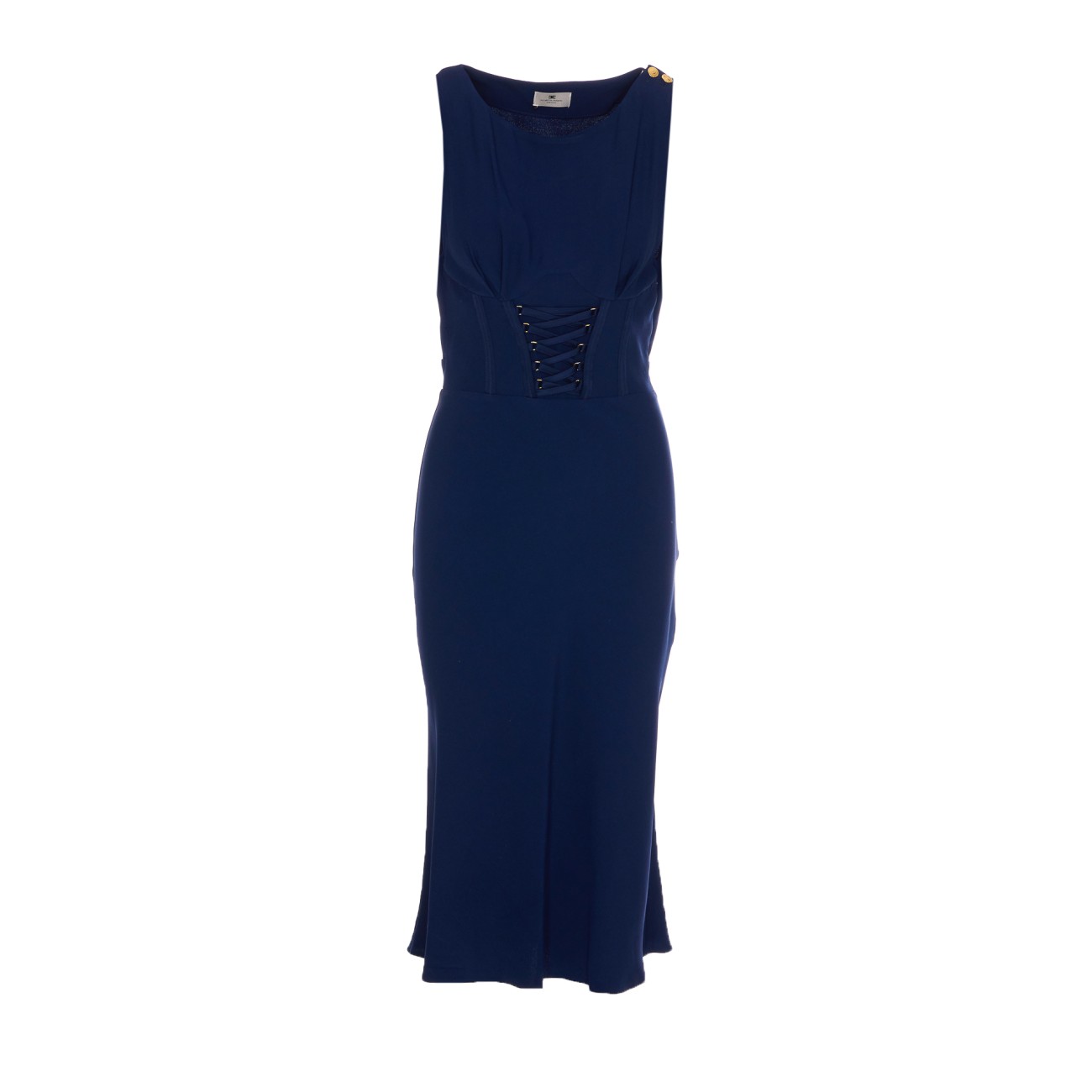 ワンピース Elisabetta Franchi SATIN DRESS WITH CRISS-CROSS LACE SATIN DRESS WITH CRISS-CROSS LACE AB84652E2/DC8 | Bruna Rosso