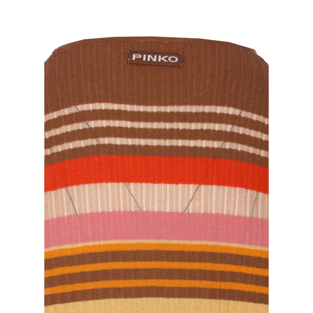 SASSOLUNGO LONG DRESS IN COLOURED STRIPED KNIT 104639
