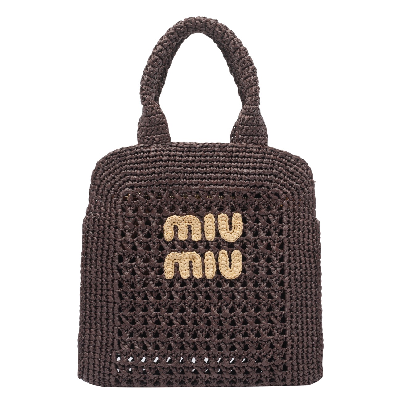 【日本入手困難】Raffia-effect woven tote bag トートバッグ RAFFIA -EFFECT WOVEN TOTE BAG 5BA283/ADO1F0966 | Bruna Rosso