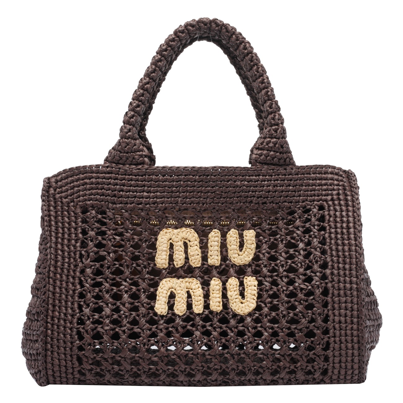 RAFFIA MIU MIU HANDBAG 5BA219/ADO1F0966 | Bruna Rosso
