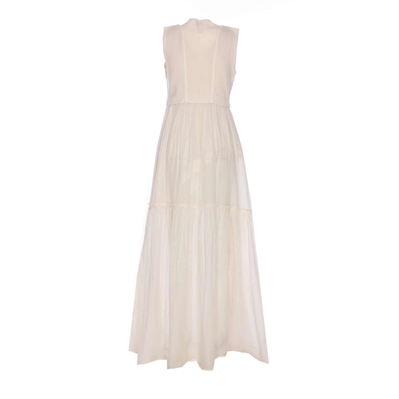 ワンピースその他 PINKO ANDRES LONG COTTON DRESS WITH UTILITY SLEEVELESS VEST Long cotton dress with utility-style vest PINKO → Shop Online