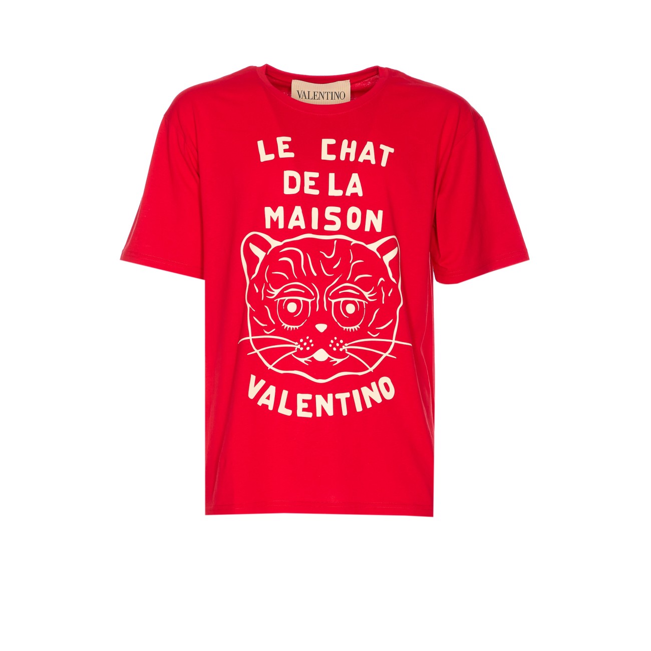 Tシャツ・カットソー LE CHAT DE LA MAISON T-SHIRT Cotton T-shirt With Le Chat De La Maison Print for Man in
