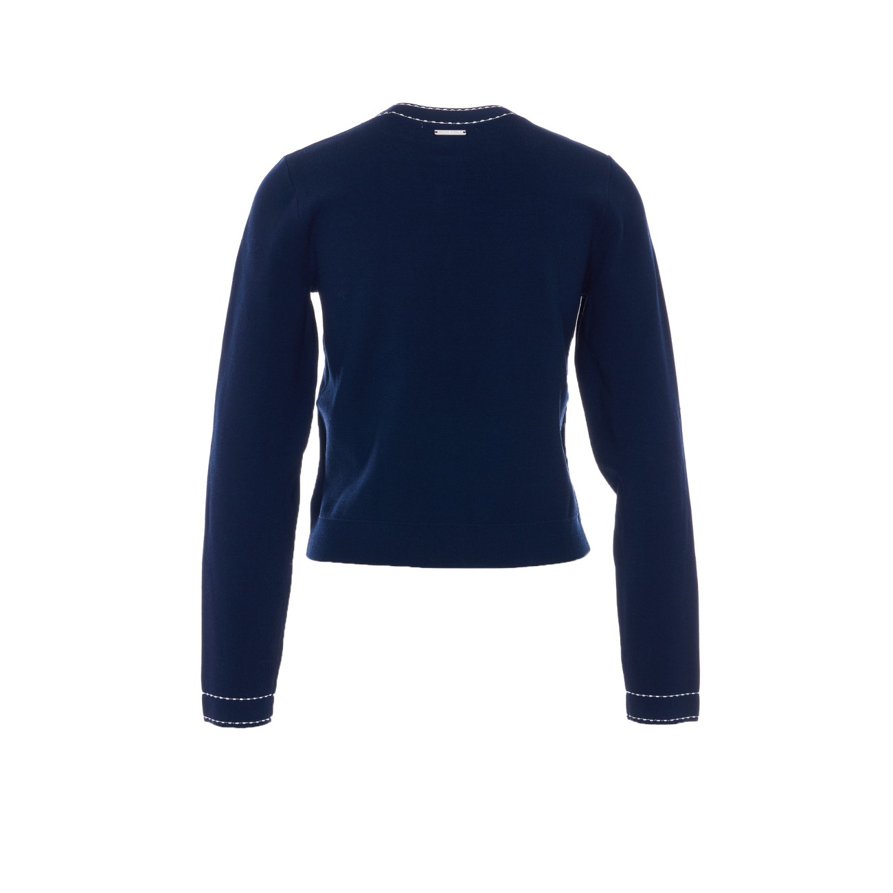 KNITTED STRETCH CARDIGAN WITH CONTRASTING PROFILES MR661EW33D/409