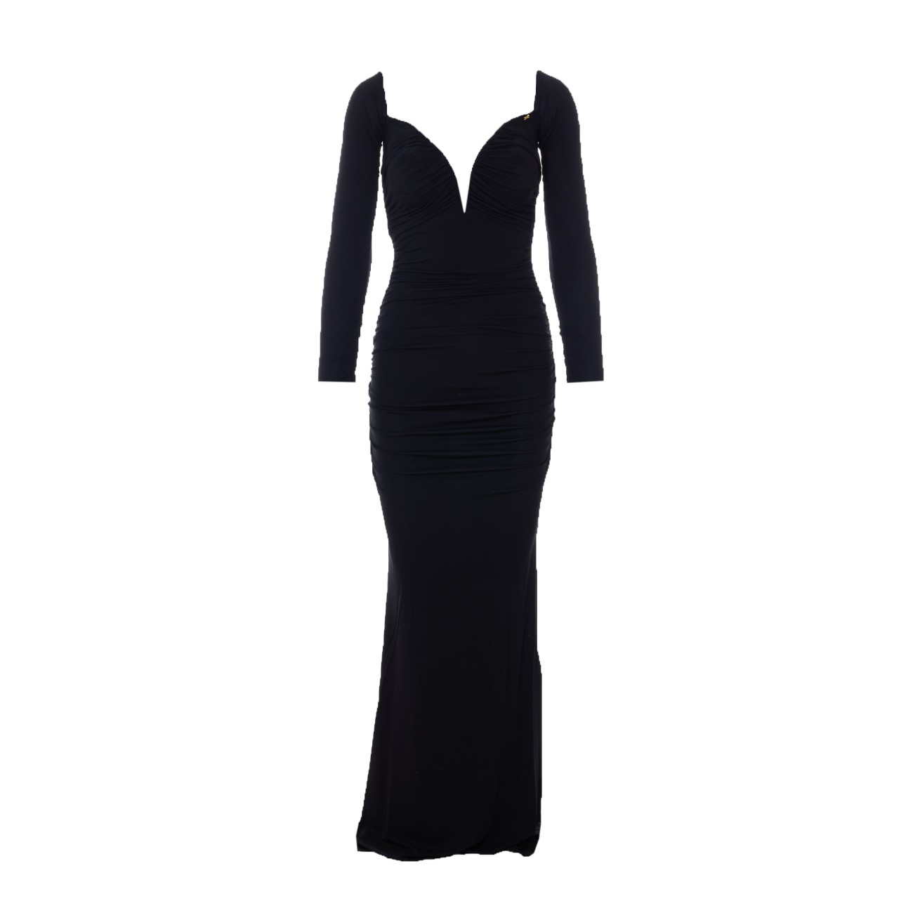 RED CARPET DRESS WITH DRAPES ABR1061E2/110 | Bruna Rosso